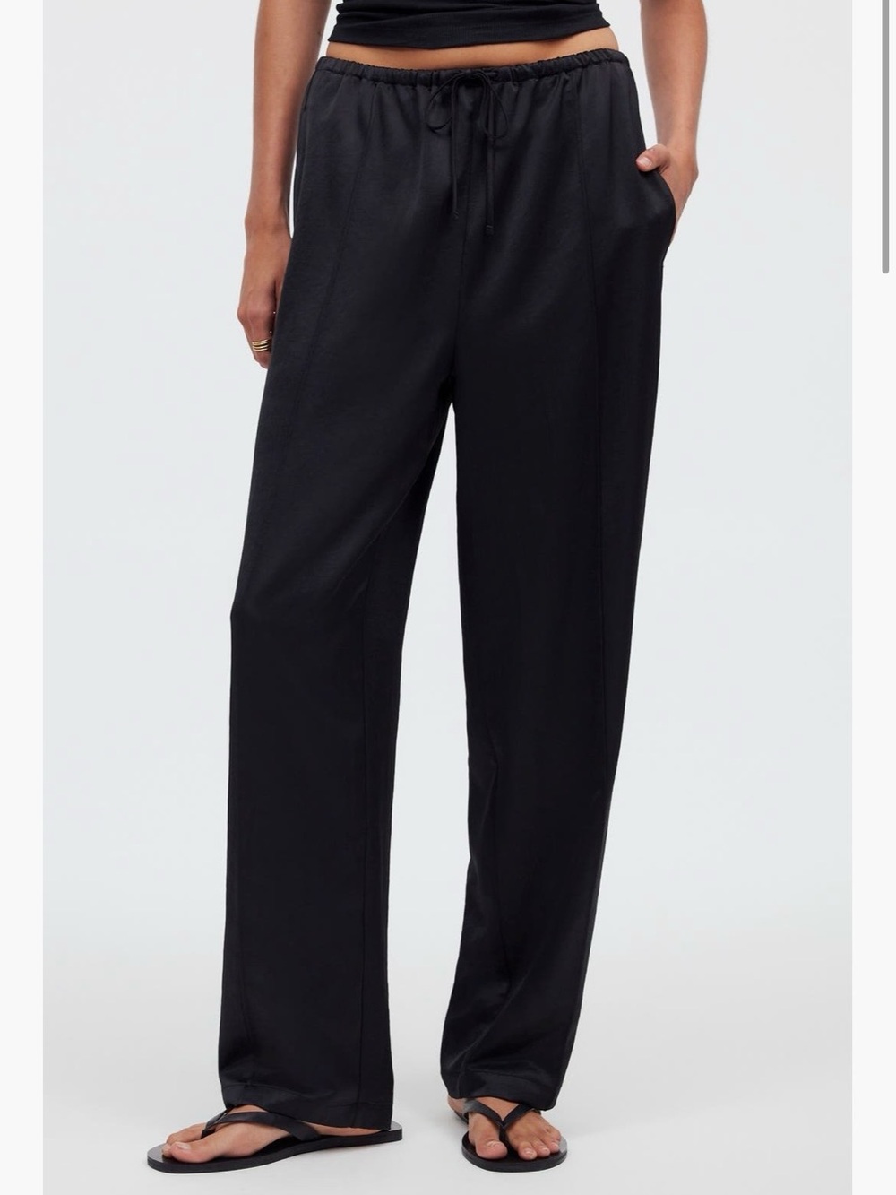Madewell Pintuck Slim Pull-On Pant